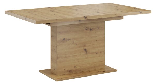 KONDELA Jedálenský rozkladací stôl, dub artisan, 160-200x90 cm, BOBA
