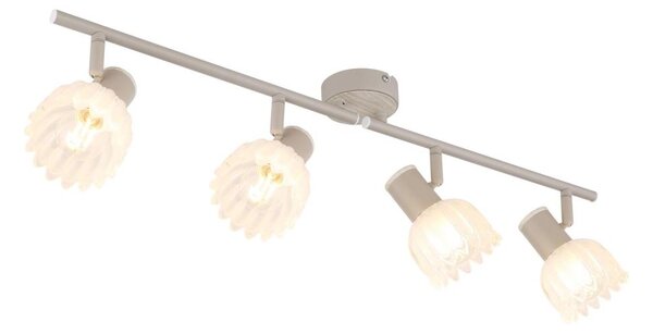 Globo 54317-4 - Bodové svietidlo PLANTA 4xE14/40W/230V