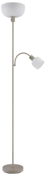Globo 59947S - Stojacia lampa HINTON 1xE27/40W/230V + 1xE14/25W