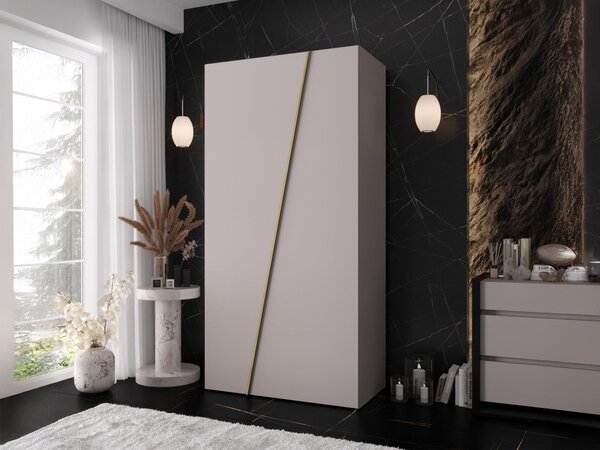 Mirjan24 Moderná skriňa Grelipt 100 cm, Farby: čierna 5903211531736