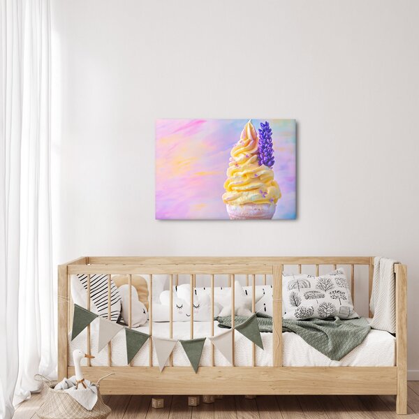 Obraz - Zmrzlina s levanduľou (70x50 cm)