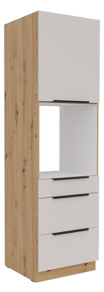 Mirjan24 Vysoká kuchynská skrinka pod rúru so zásuvkami Solea 60 DPS-210 3S 1F, Farby: dub artisan / kašmír 5903211473227
