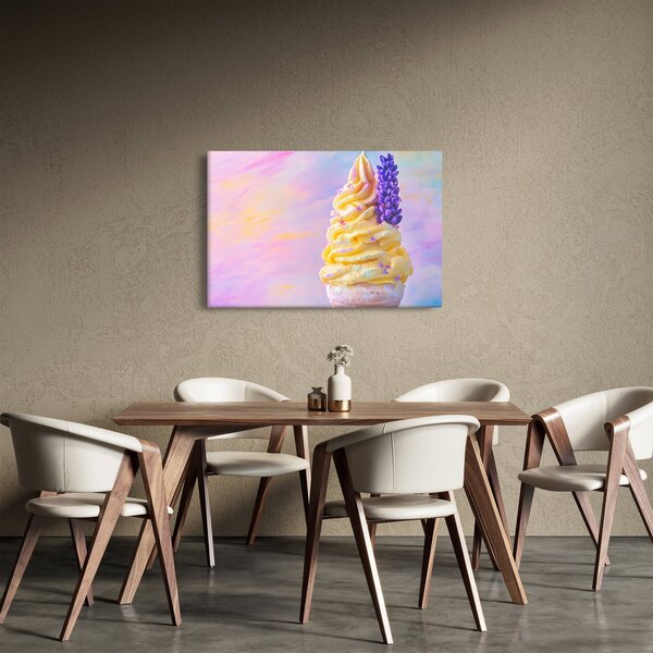 Obraz - Zmrzlina s levanduľou (90x60 cm)