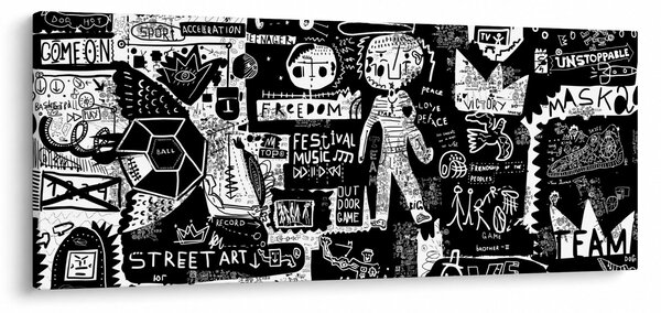 Obraz - Graffiti (120x50 cm)