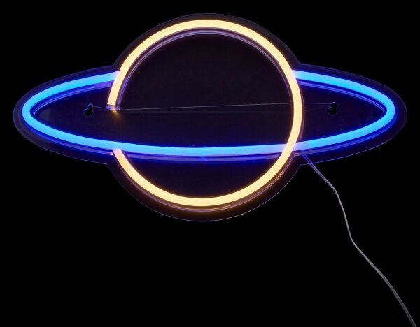 Atmosphera - LED neónová nástenná dekorácia PLANET LED/5V