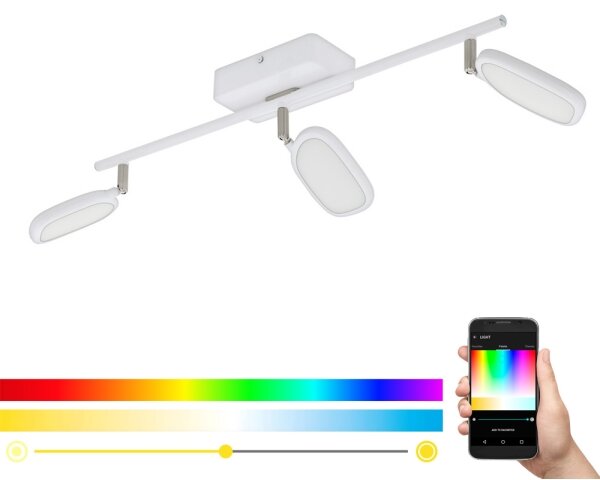 Eglo 97693 - LED RGB Bodové svietidlo PALOMBARE-C 3xLED/5W/230V