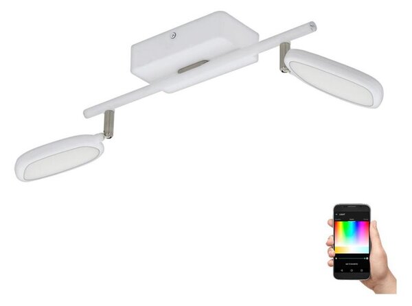 Eglo 97692 - LED RGB Bodové svietidlo PALOMBARE-C 2xLED/5W/230V