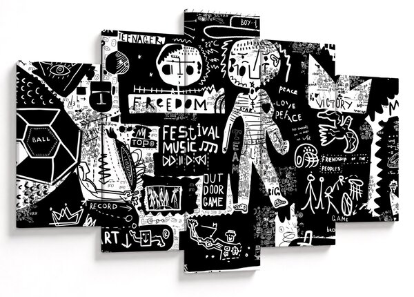 Obraz - Graffiti (150x105 cm)