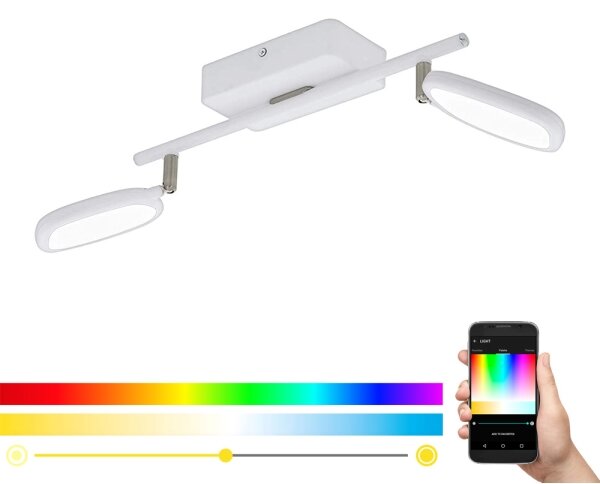 Eglo 97692 - LED RGB Bodové svietidlo PALOMBARE-C 2xLED/5W/230V