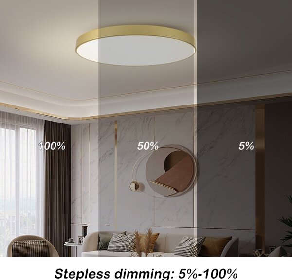 Brilagi - LED stmievateľné svietidlo POOL SMART LED/128W/230V 100 cm zlaté Wi-Fi Tuya+DO