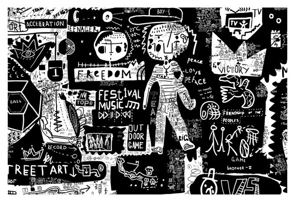 Obraz - Graffiti (90x60 cm)