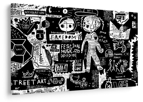 Obraz - Graffiti (90x60 cm)