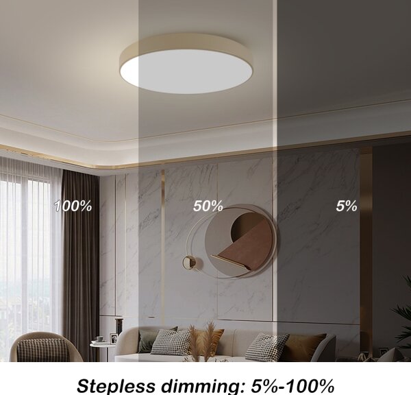 Brilagi-LED Stropné svietidlo POOL LED/100W/230V 3000/4000/6000K pr. 80 cm béžové