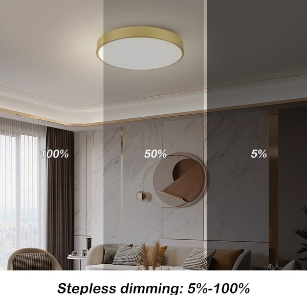 Brilagi - LED stropné svietidlo POOL LED/60W/230V 3000/4000/6000K pr. 60 cm zlaté