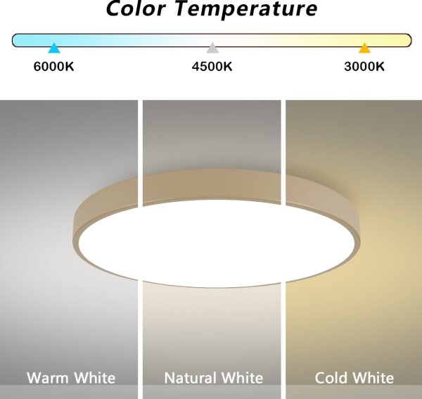 Brilagi-LED Stropné svietidlo POOL LED/100W/230V 3000/4000/6000K pr. 80 cm béžové