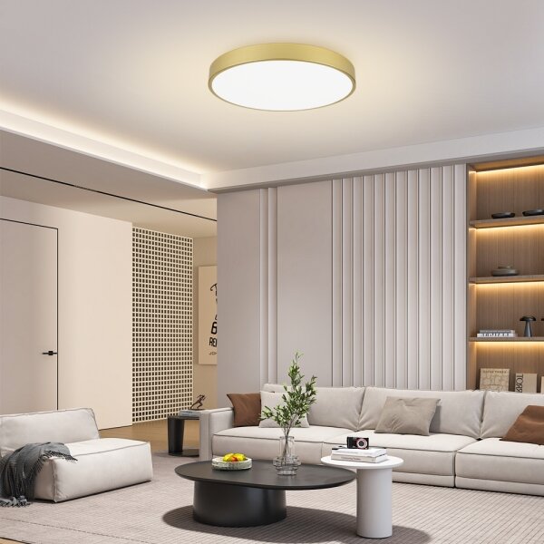 Brilagi -LED stropné svietidlo POOL LED/100W/230V 3000/4000/6000K pr. 80 cm zlaté