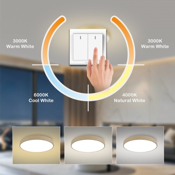 Brilagi-LED Stropné svietidlo POOL LED/100W/230V 3000/4000/6000K pr. 80 cm béžové