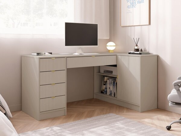 Mirjan24 Rohový PC stôl Razimo, Farby: Čierny molet 5903211508813