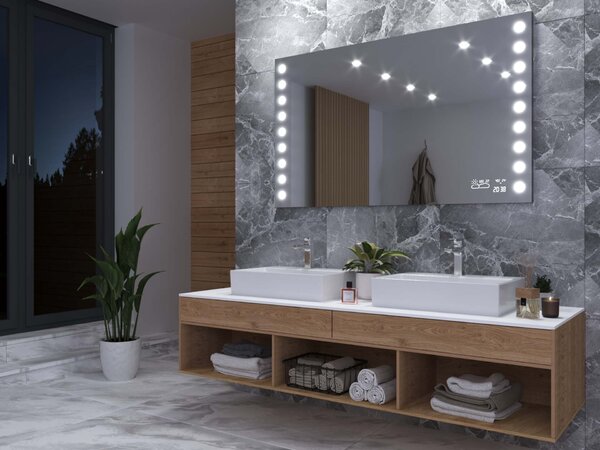 Zrkadlo do kúpeľne s LED osvetlením M14 premium