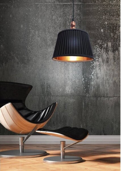 Luster na lanku AMORE 1xE27/60W/230V čierna