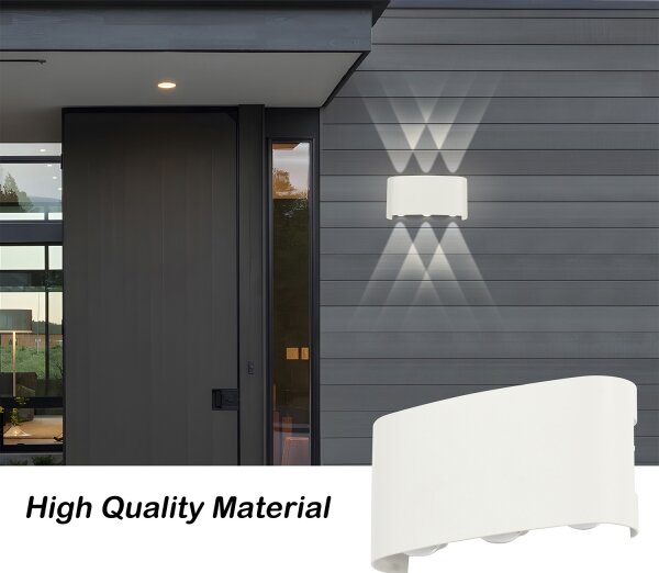 Brilagi - LED vonkajšie nástenné svietidlo FLAREBOX LED/6W/230V biele IP65