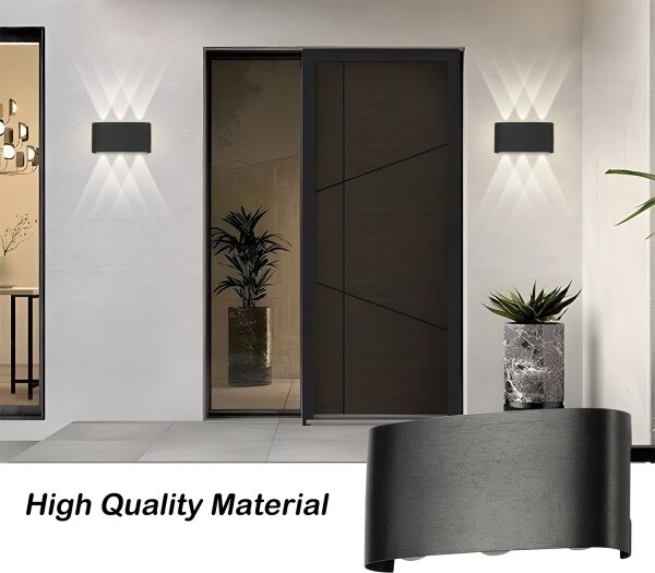 Brilagi - LED Vonkajšie nástenné svietidlo FLAREBOX LED/6W/230V čierna IP65