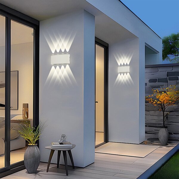 Brilagi - LED vonkajšie nástenné svietidlo FLAREBOX LED/8W/230V biela IP65