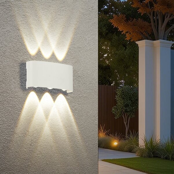 Brilagi - LED vonkajšie nástenné svietidlo FLAREBOX LED/6W/230V biele IP65