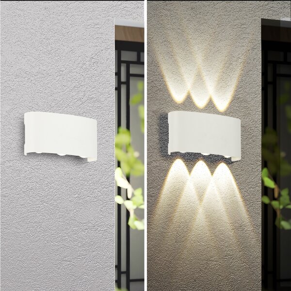 Brilagi - LED vonkajšie nástenné svietidlo FLAREBOX LED/6W/230V biele IP65
