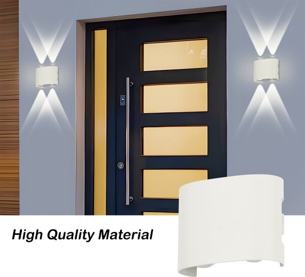 Brilagi - LED vonkajšie nástenné svietidlo FLAREBOX LED/4W/230V biele IP65