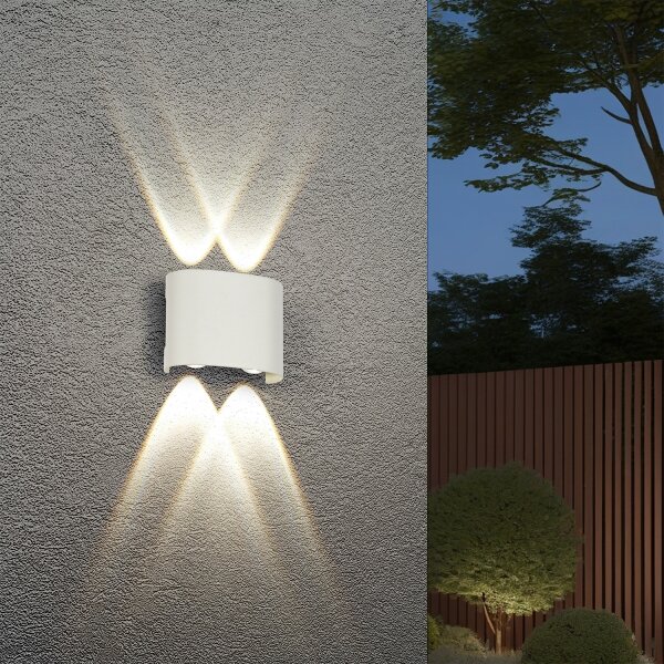 Brilagi - LED vonkajšie nástenné svietidlo FLAREBOX LED/4W/230V biele IP65