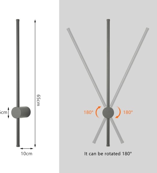 Brilagi - LED vonkajšie nástenné svietidlo AURA LED/12W/230V 4000K IP54 antracit