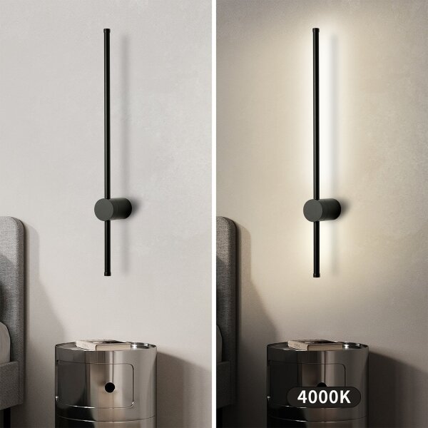 Brilagi - LED vonkajšie nástenné svietidlo AURA LED/12W/230V 4000K IP54 čierne
