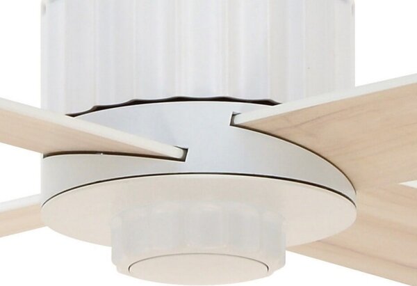 Lucci air 213171 - LED Stropný ventilátor NEWPORT drevo/biela/béžová + DO