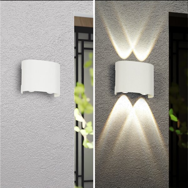 Brilagi - LED vonkajšie nástenné svietidlo FLAREBOX LED/4W/230V biele IP65