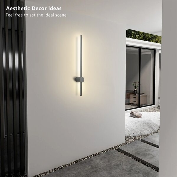 Brilagi - LED vonkajšie nástenné svietidlo AURA LED/12W/230V 4000K IP54 antracit