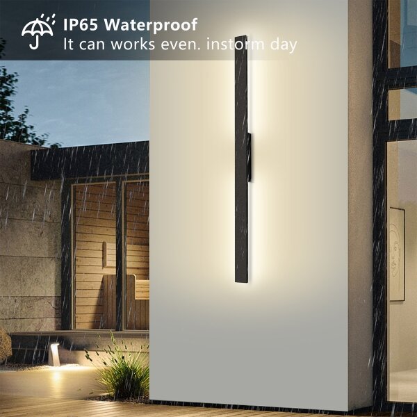 Brilagi - LED vonkajšie nástenné svietidlo LUNA LED/24W/230V 4000K IP65 čierna