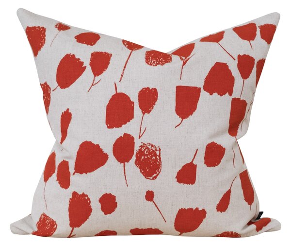 Ľanová obliečka na vankúš Poppy Red 48 × 48 cm