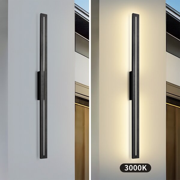 Brilagi - LED vonkajšie nástenné svietidlo LINEO LED/24W/230V 3000K IP65 čierne