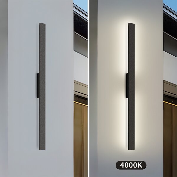 Brilagi - LED vonkajšie nástenné svietidlo LUNA LED/24W/230V 4000K IP65 čierna