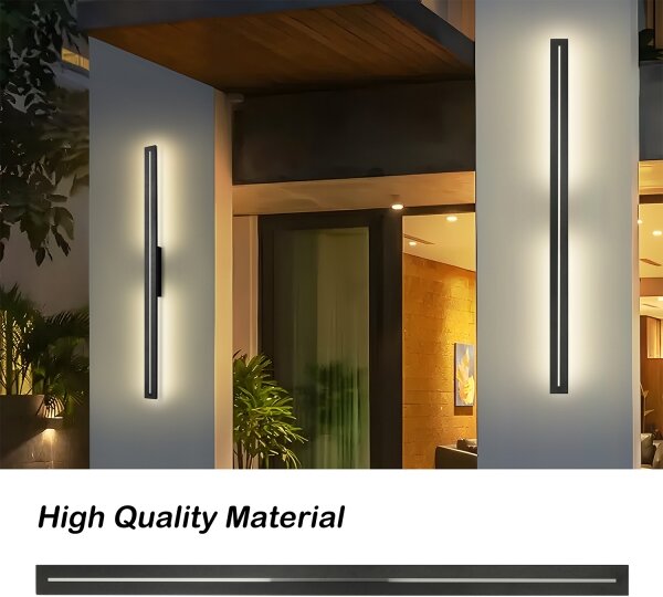 Brilagi - LED vonkajšie nástenné svietidlo LINEO LED/24W/230V 4000K IP65 čierne
