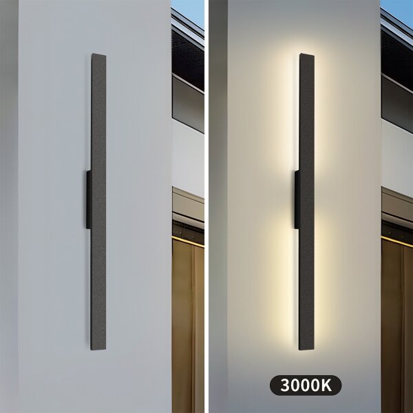 Brilagi - LED vonkajšie nástenné svietidlo LUNA LED/24W/230V 3000K IP65 čierne
