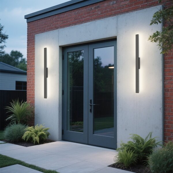 Brilagi - LED vonkajšie nástenné svietidlo LUNA LED/24W/230V 3000K IP65 antracit
