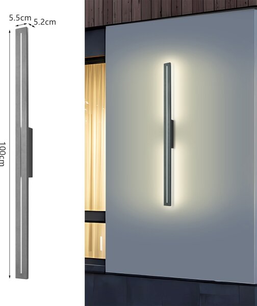 Brilagi - LED Vonkajšie nástenné svietidlo LINEO LED/24W/230V 4000K IP65 antracit