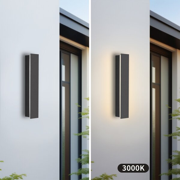 Brilagi - LED vonkajšie nástenné svietidlo LINEAR LED/8W/230V 3000K IP65 antracit