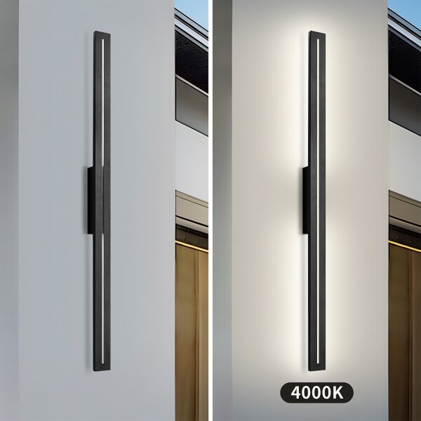 Brilagi - LED vonkajšie nástenné svietidlo LINEO LED/24W/230V 4000K IP65 čierne