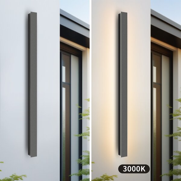 Brilagi - LED Vonkajšie nástenné svietidlo LINEAR LED/22W/230V 3000K IP65 antracit