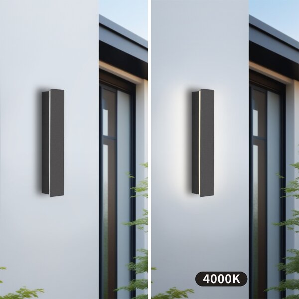 Brilagi - LED vonkajšie nástenné svietidlo LINEAR LED/8W/230V 4000K IP65 antracit
