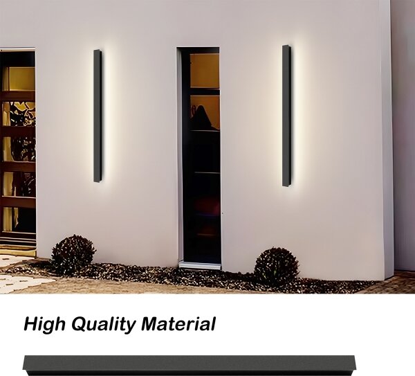 Brilagi - LED vonkajšie nástenné svietidlo LINEAR LED/22W/230V 4000K IP65 čierne