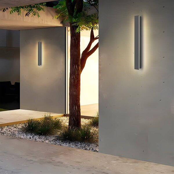 Brilagi - LED vonkajšie nástenné svietidlo LINEAR LED/12W/230V 4000K IP65 antracit